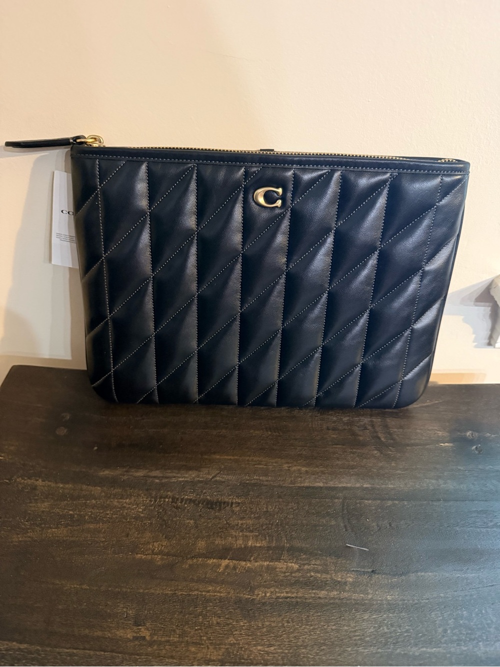 Coach Quilted Nappa Leather Clutch/Pouch -NWT